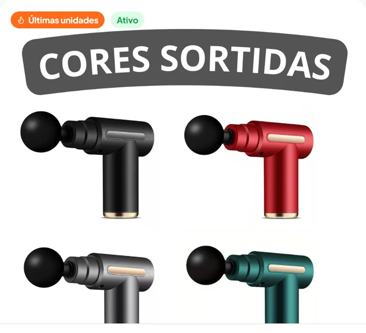 Mini pistola de massagem elétrica